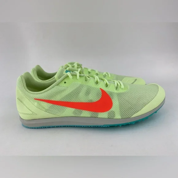 Nike Zoom Rival D 10 Volt Green Men's Track Spikes Shoes With Bag & Tool - Picture 6 of 12